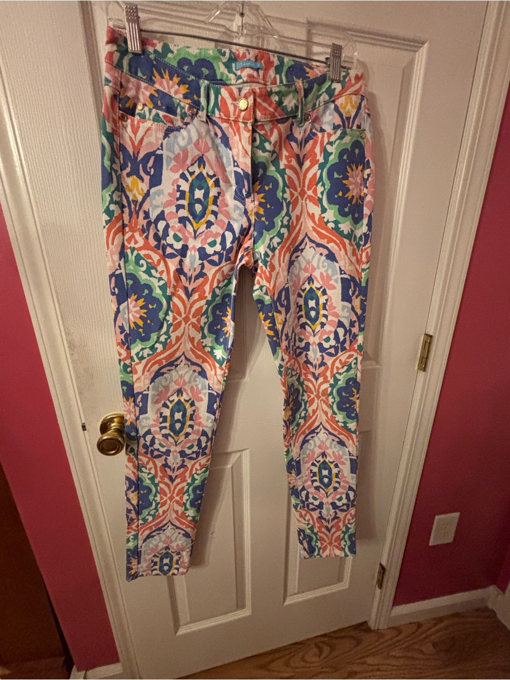 J.McLaughlin Stretch Skinny Pants - Multicolor  SZ 6 28inseam excellent used!